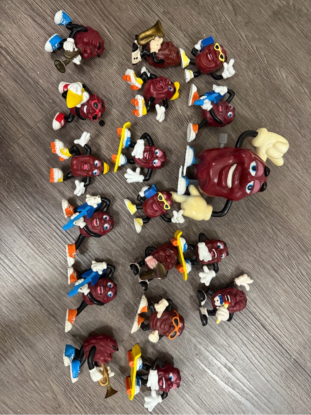1980s California Raisins Character Figurines Collection- 18 total
